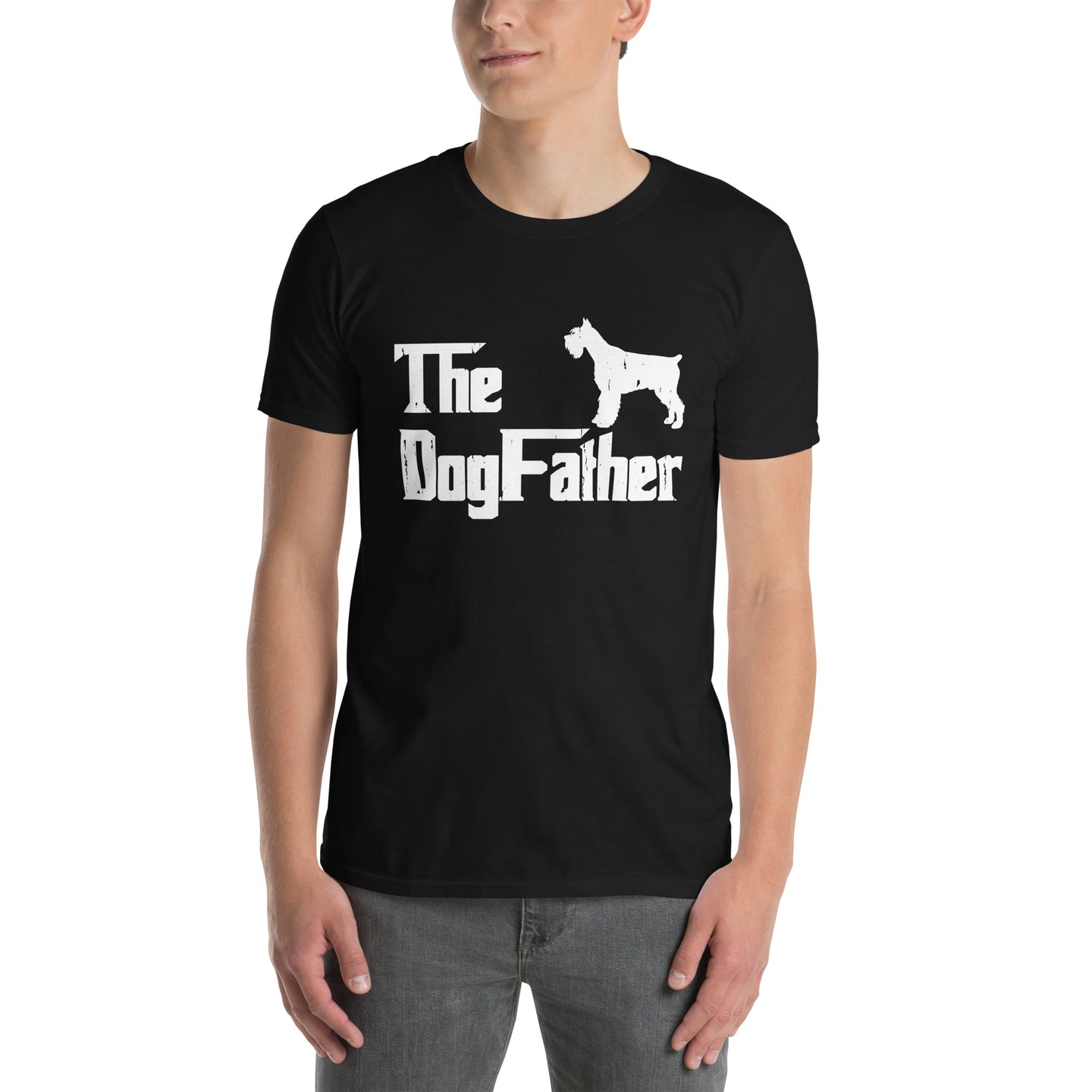 Miniature Schnauzer Dog Father T-Shirt | Mini Schnauzer Dad Gift - Cuccico Design