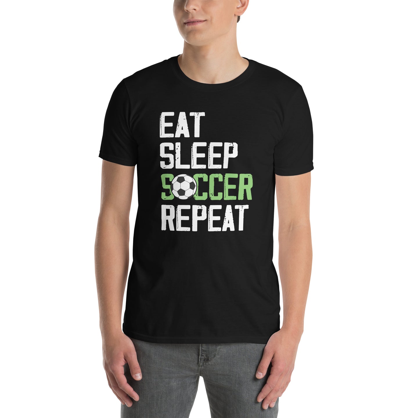 Eat Sleep Soccer Repeat T-Shirt - Perfect Soccer Gift - Cuccico Design