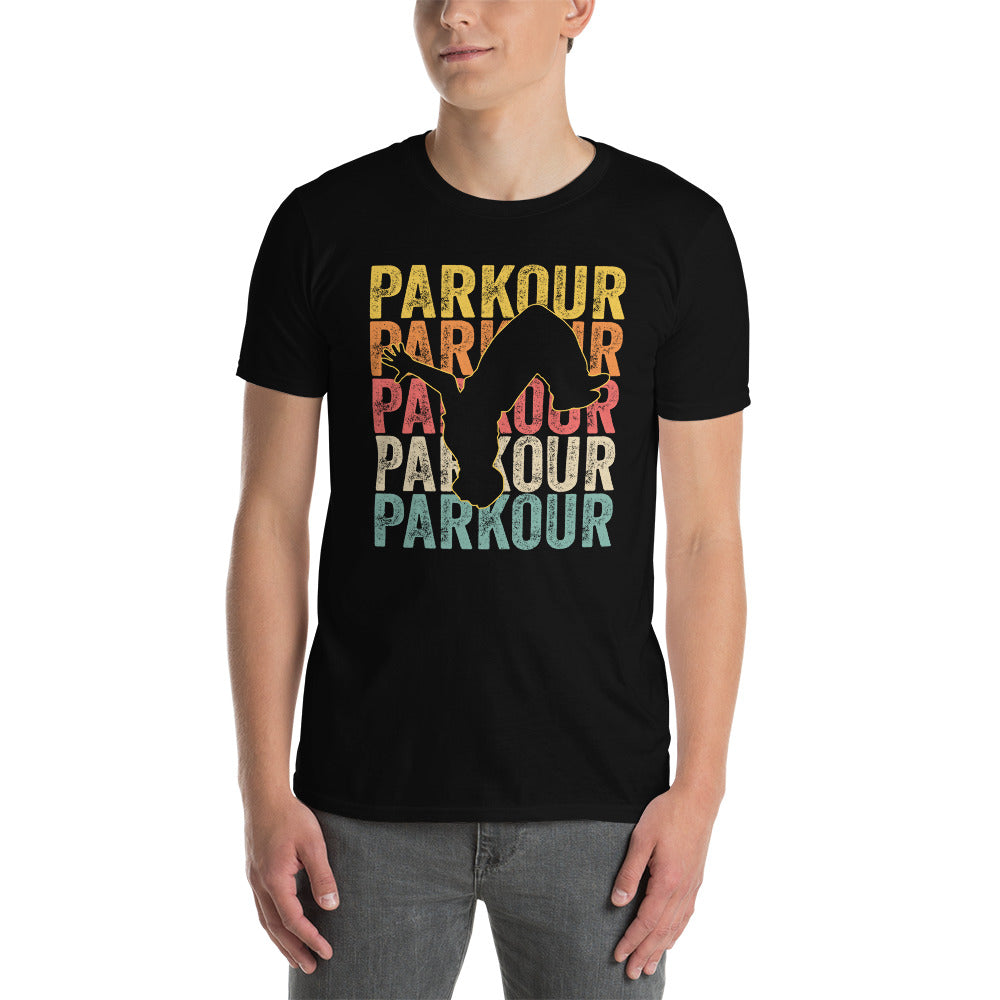 Unisex Vintage Parkour T-Shirt - Traceur Freerunning Tee - Cuccico Design