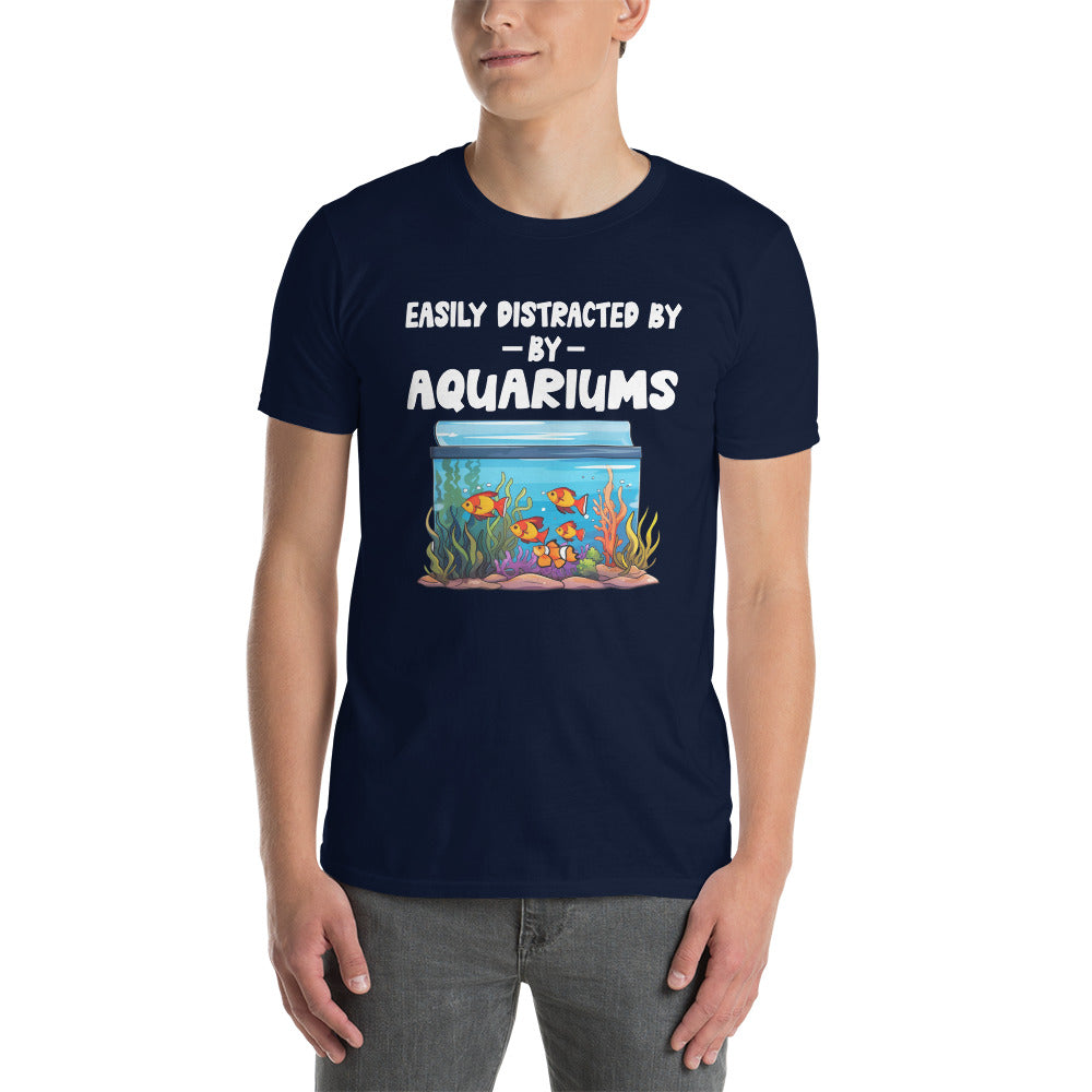 Aquarium T-Shirt: Easily Distracted - Funny Fish Lover Gift - Cuccico Design