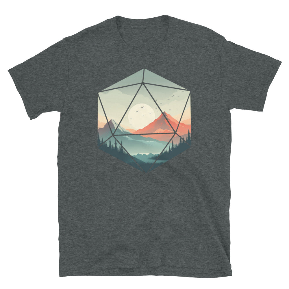 D20 Dice T-Shirt - Cool Gaming Apparel - Cuccico Design