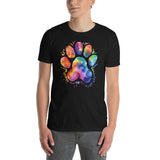 Tie Dye Paw Print T-Shirt | Dog Lover Gift - Cuccico Design