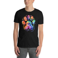 Tie Dye Paw Print T-Shirt | Dog Lover Gift - Cuccico Design