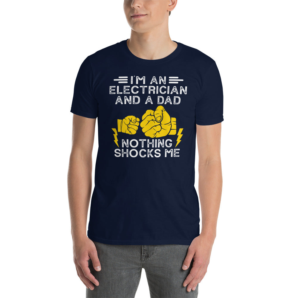 Electrician Dad T-Shirt | Funny 'Nothing Shocks Me' Gift - Cuccico Design