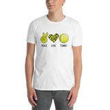 Peace Love Tennis T-Shirt Women | Leopard Print Tennis Shirt - Cuccico Design