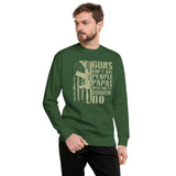 Papas with Pretty Granddaughters Sweatshirt - Funny Papa Gift - Cuccico Design