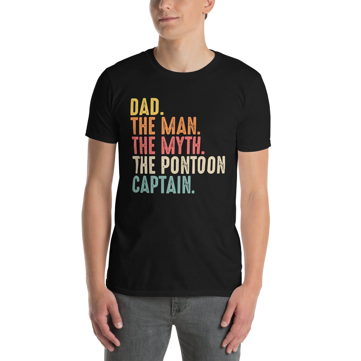 Dad The Pontoon Captain T-Shirt - Funny Boating Gift - Cuccico Design