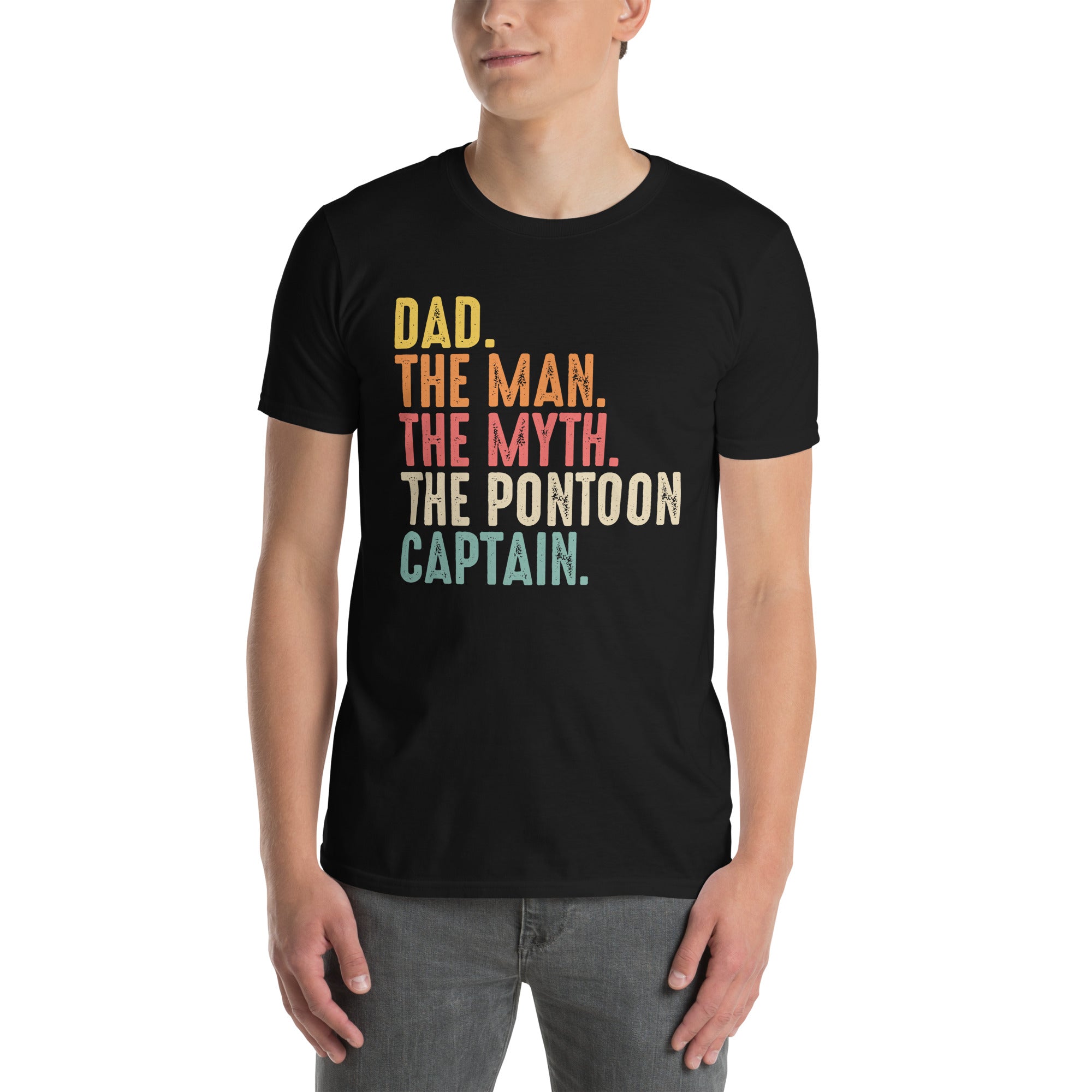 Dad The Pontoon Captain T-Shirt - Funny Boating Gift - Cuccico Design