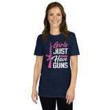 Girls Just Wanna Have Guns T-Shirt | Gun Lover Shirt - Cuccico Design