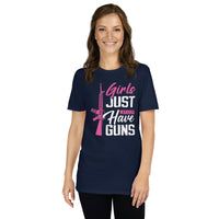 Girls Just Wanna Have Guns T-Shirt | Gun Lover Shirt - Cuccico Design