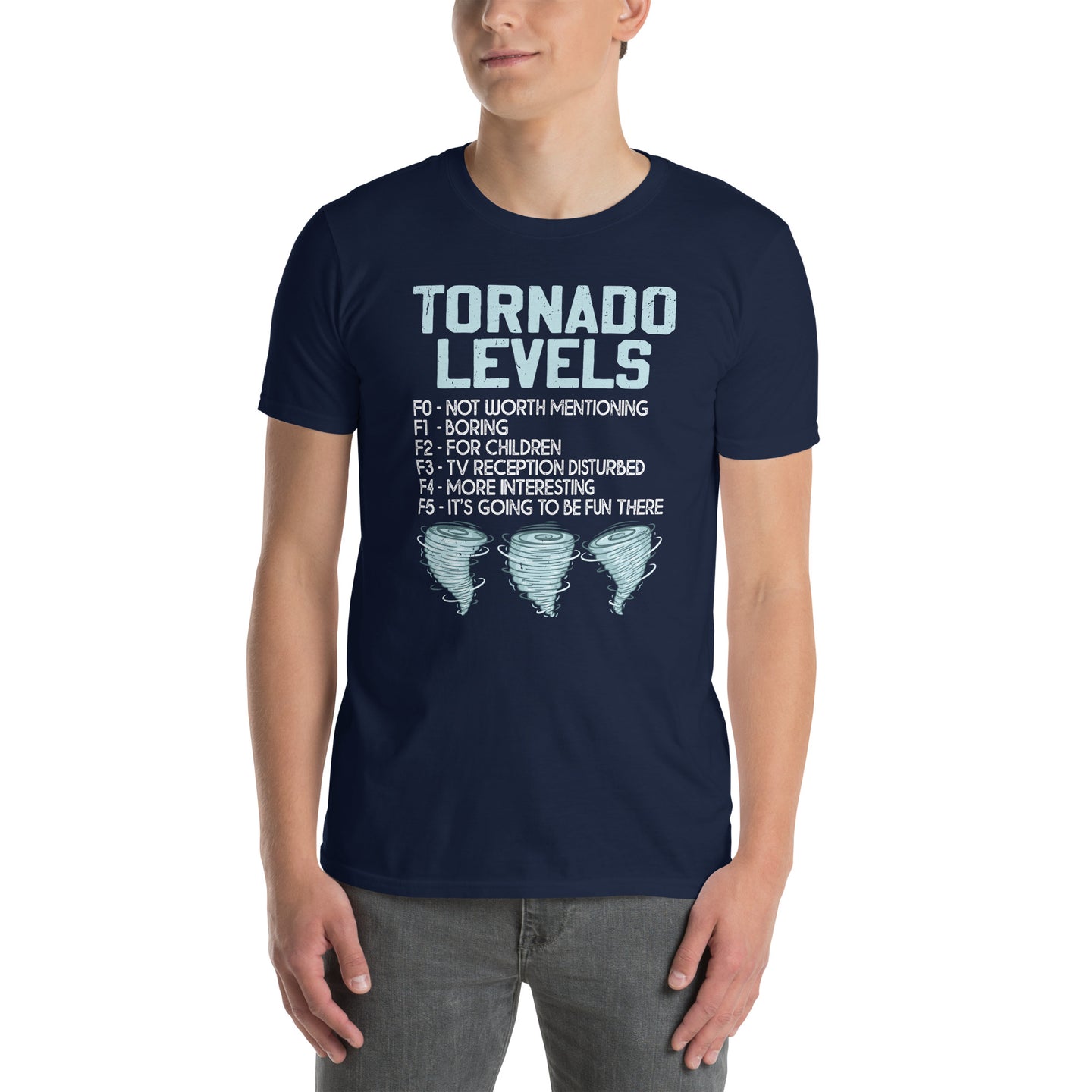 Funny Tornado Levels T-Shirt | Storm Chasing Gift - Cuccico Design
