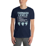 Funny Tornado Levels T-Shirt | Storm Chasing Gift - Cuccico Design