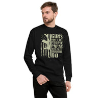 Papas with Pretty Granddaughters Sweatshirt - Funny Papa Gift - Cuccico Design