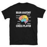 Funny Chess T-Shirt | Brain Anatomy Design | Gift for Players - Cuccico Design