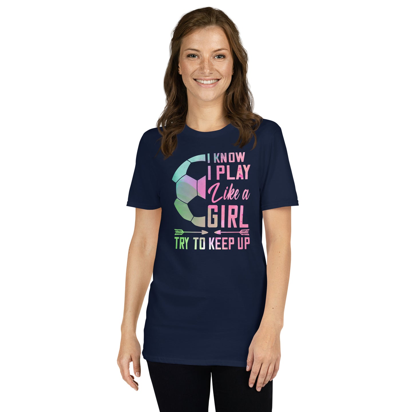 Play Like A Girl Soccer Shirt - Funny Soccer Mom Gift - Cuccico Design