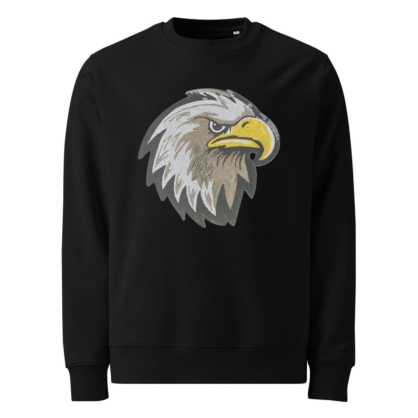 Cuccico Eagle Sequin Patch Sweatshirt in Black with Game Day Mascot Patch