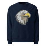 Cuccico Eagle Sequin Patch Sweatshirt in French Navy featuring Sequin Mascot Patch