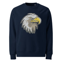 Cuccico Eagle Sequin Patch Sweatshirt in French Navy featuring Sequin Mascot Patch
