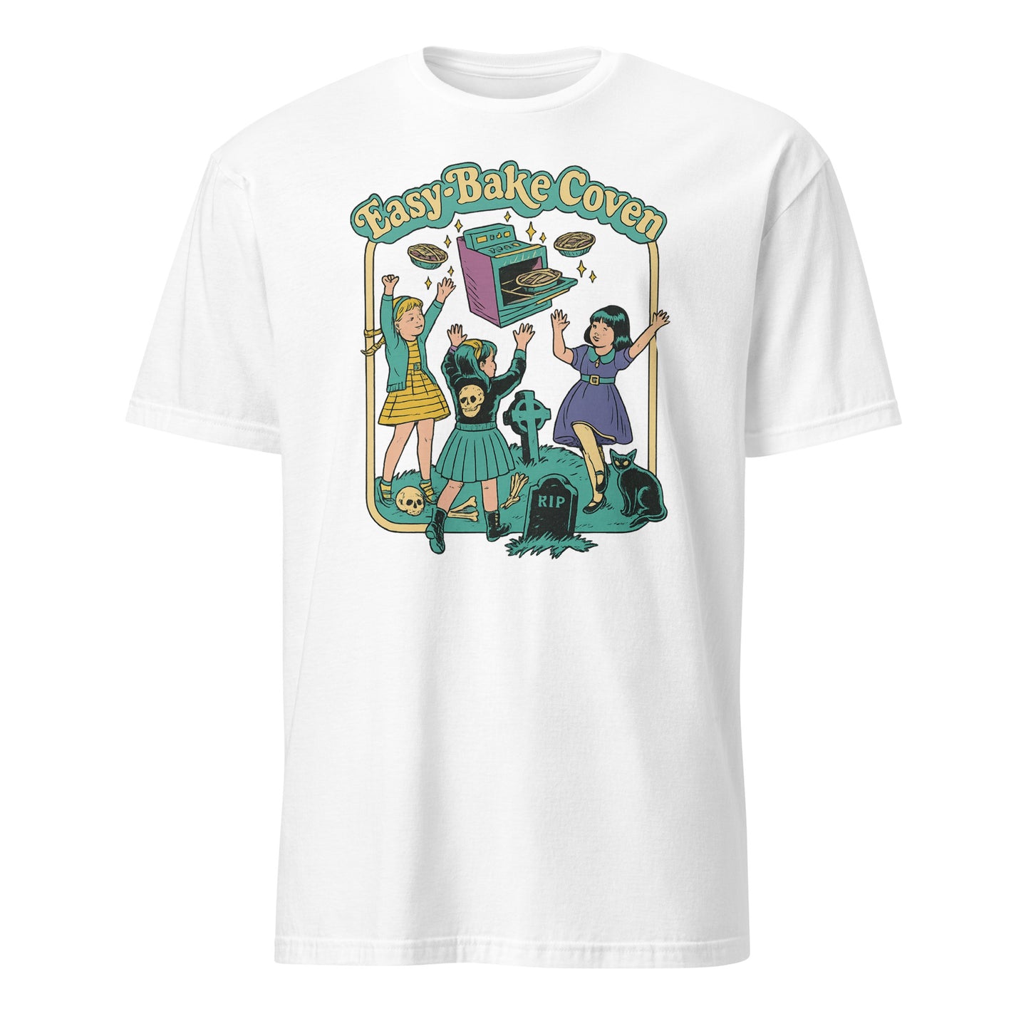 Easy-Bake Coven 90s Horror Movie Fan Witchy Vibes Tee in white by Cuccico
