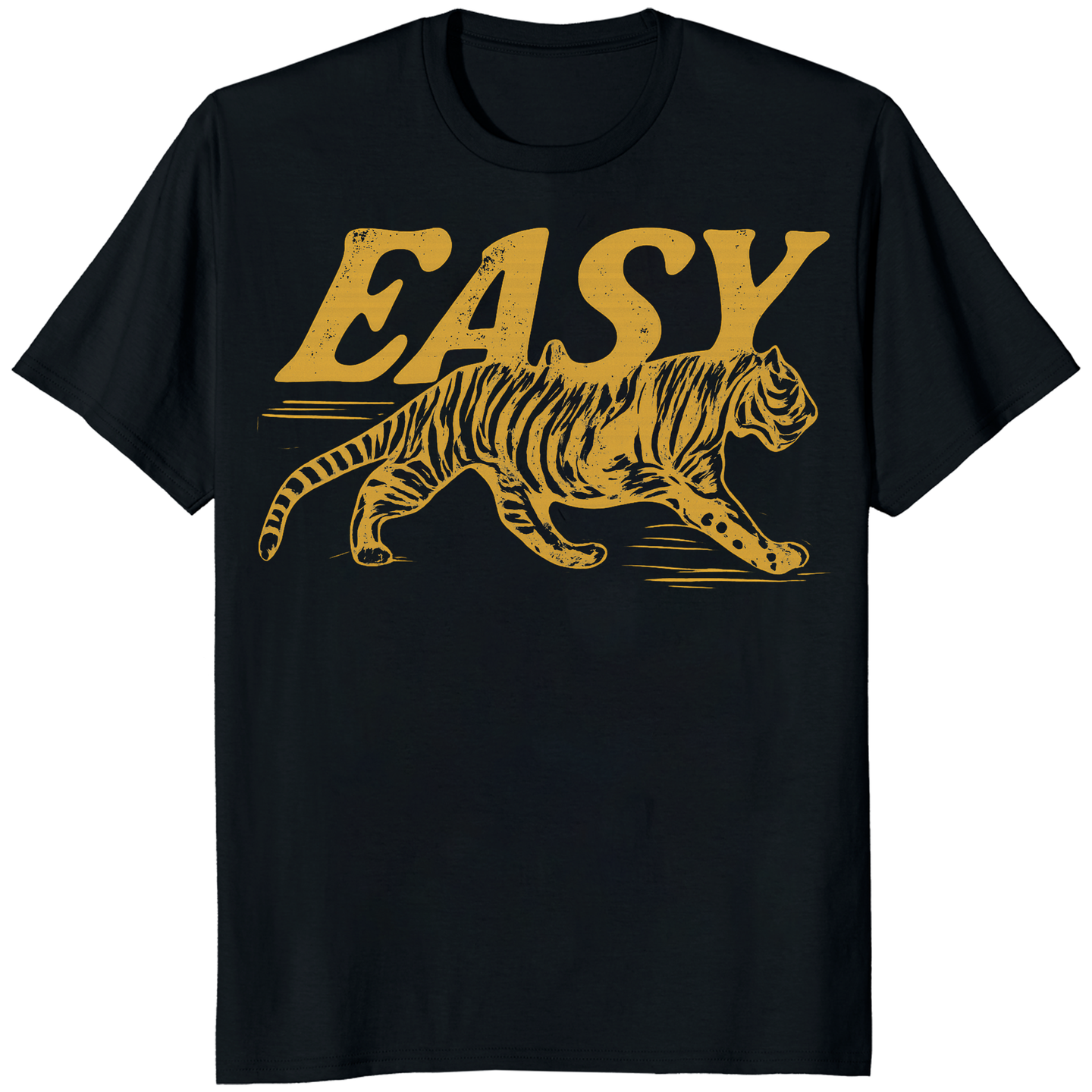 Cuccico Easy Tiger Comfort Colors® Vintage Distressed Graphic Tee in Black