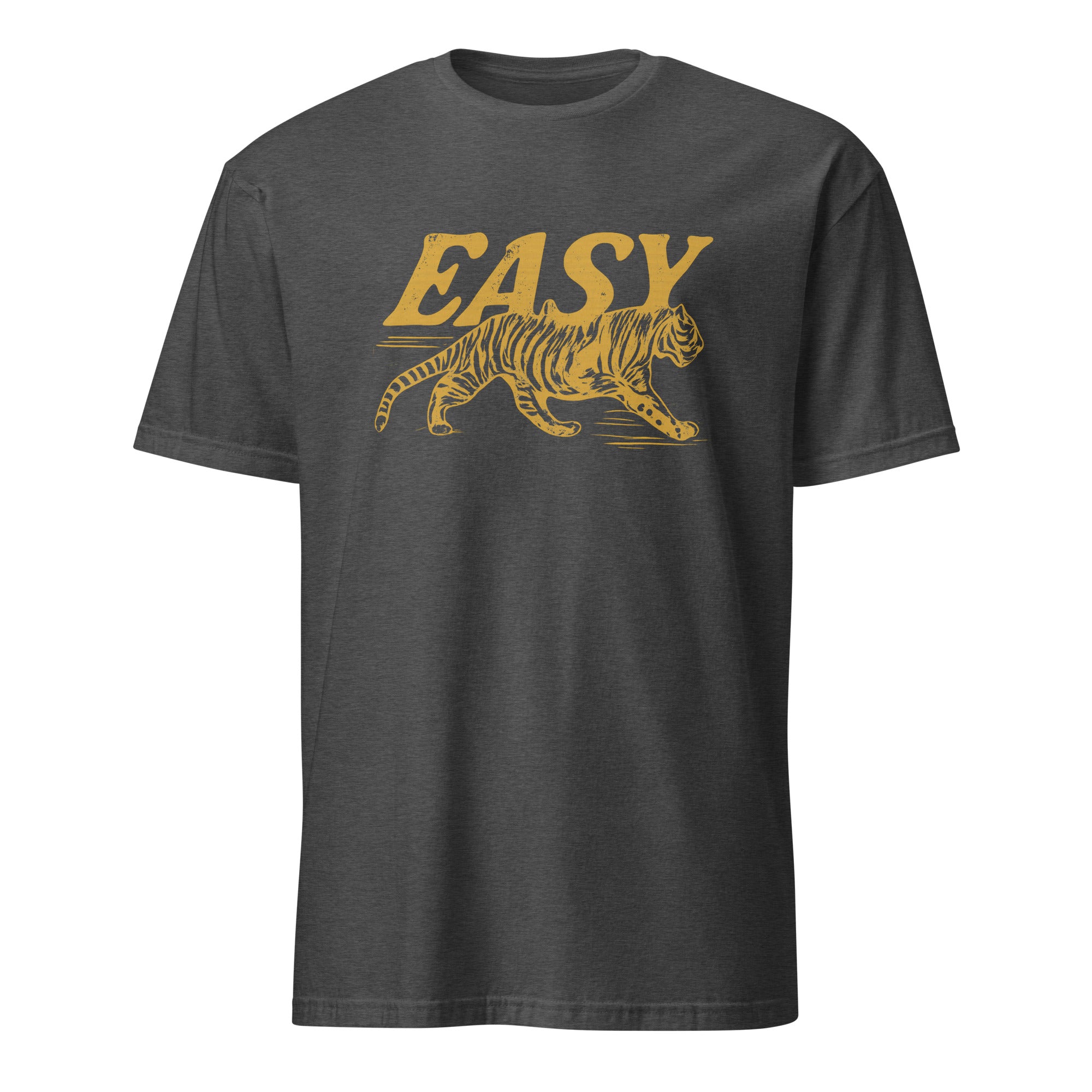 Cuccico Easy Tiger Comfort Colors® Vintage Distressed Graphic Tee in Dark Heather Grey