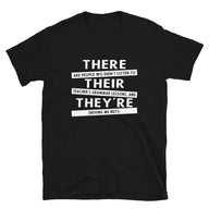 Funny English Grammar T-Shirt - There Their They're Tee - Cuccico Design