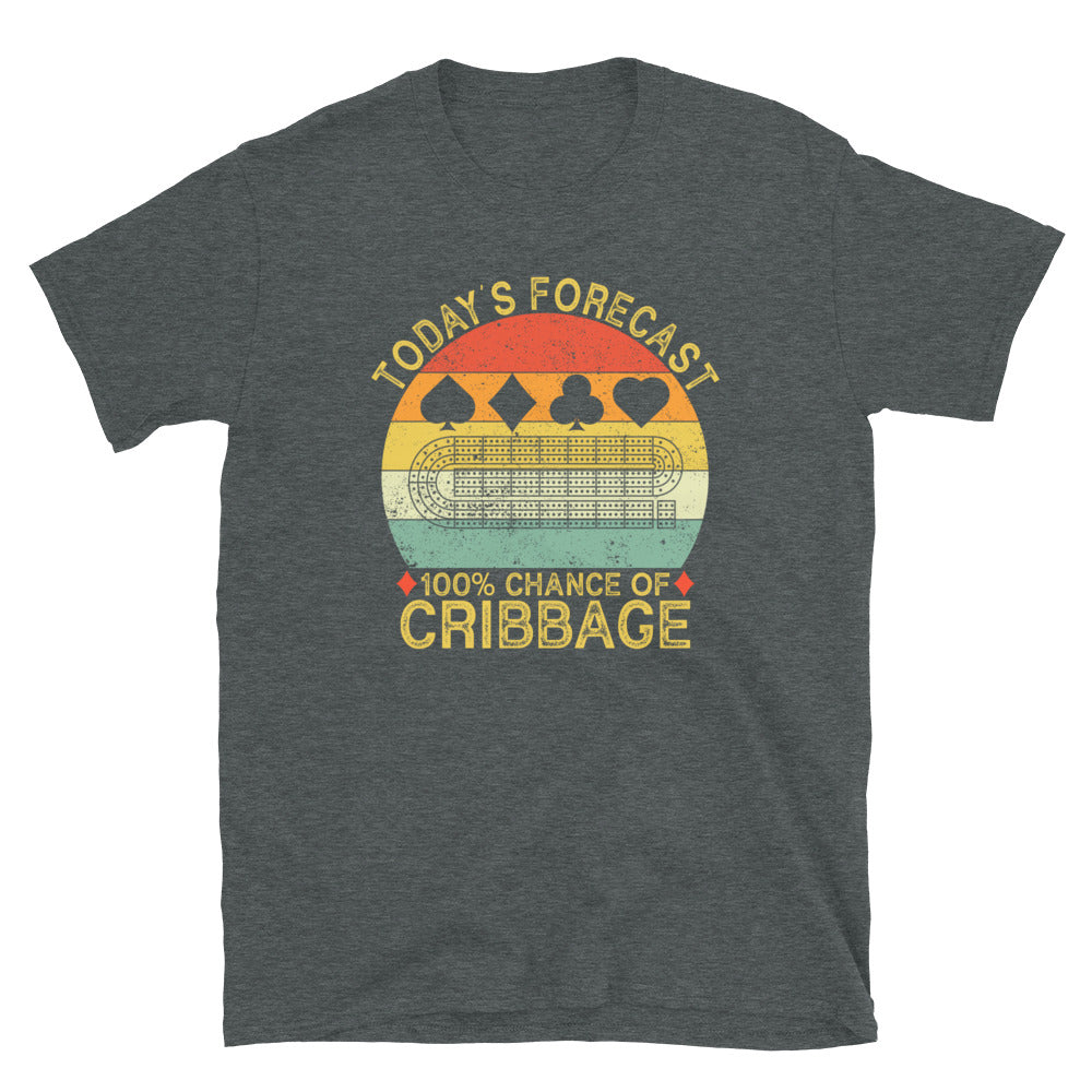 Today's Forecast Funny Cribbage T-Shirt | Board Game Gift - Cuccico Design