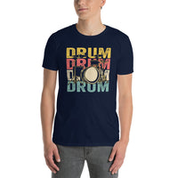 Drummer T-Shirt - Retro Vintage Drum Set Gift - Cuccico Design