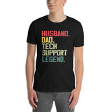 Husband Dad Tech Support Legend Shirt - Funny IT Gift - Cuccico Design