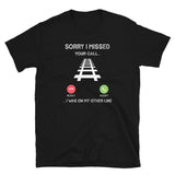 Train Lover T-Shirt: Sorry I Missed Your Call - Cuccico Design
