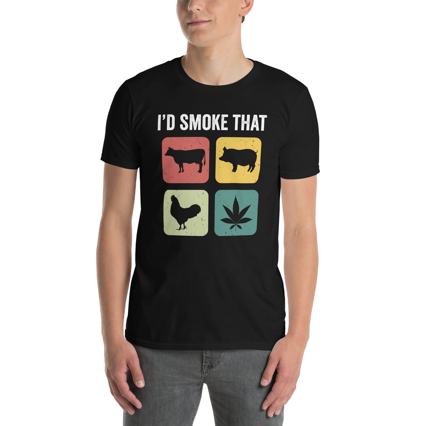 Funny Meat Smoker Weed T-Shirt | BBQ Grilling Gift - Cuccico Design