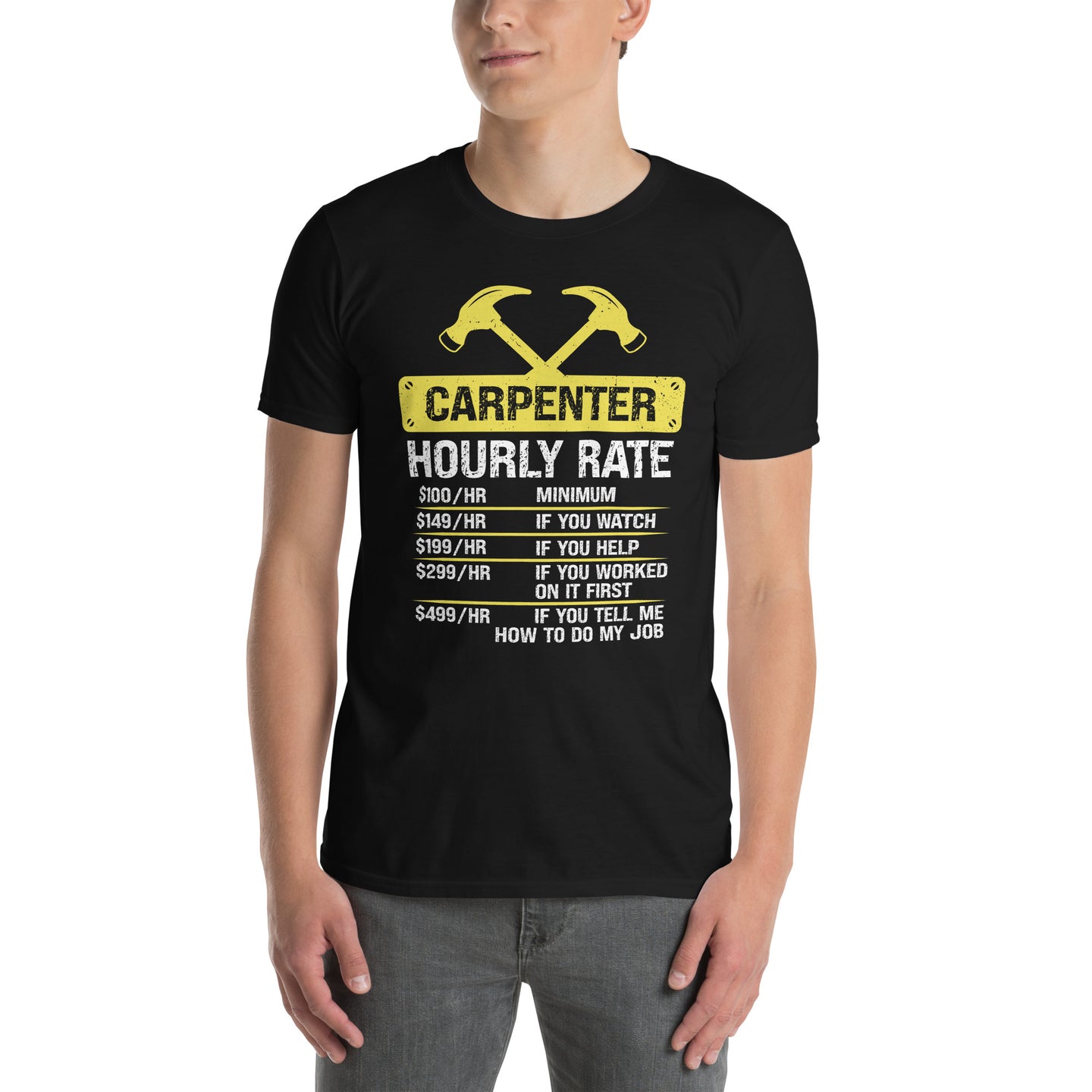 Carpenter Hourly Rate - Funny Carpenter T-Shirt - Cuccico Design