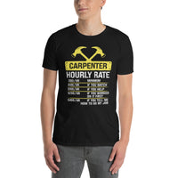 Carpenter Hourly Rate - Funny Carpenter T-Shirt - Cuccico Design