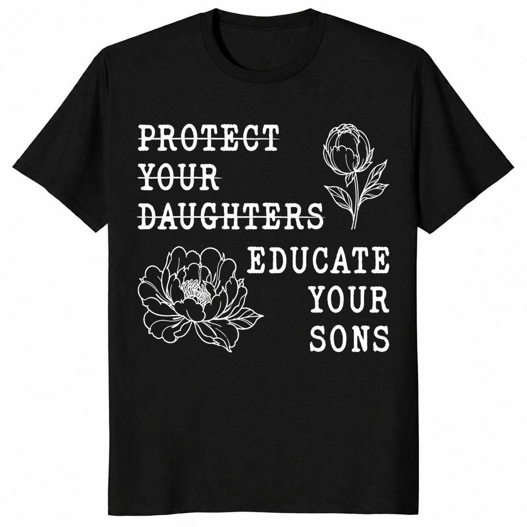 Educate your sons shirt in Black