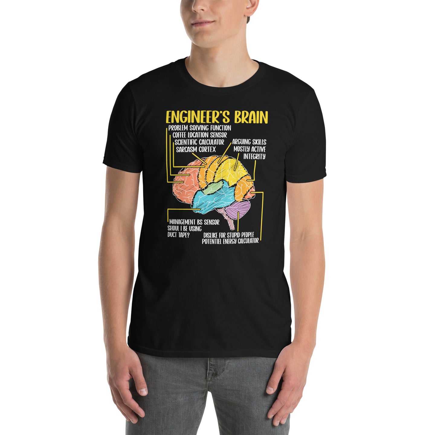 Funny Engineer T-Shirt | Engineering Brain Gift for Engineers - Cuccico Design