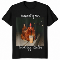 Egg dealer shirt in black