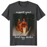 Egg dealer shirt dark heather grey