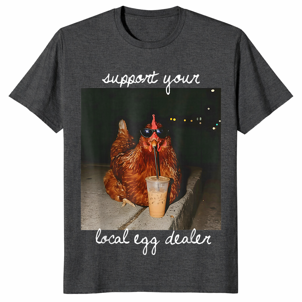 Egg dealer shirt dark heather grey