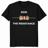 Electrical resistor shirt in black