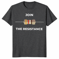 Electrical resistor shirt in dark heather grey
