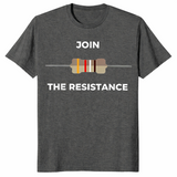 Electrical resistor shirt in dark heather