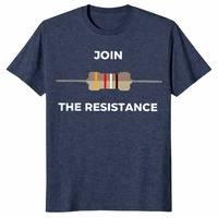 Electrical resistor shirt in heather navy