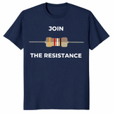 Electrical resistor shirt in navy