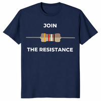 Electrical resistor shirt in navy