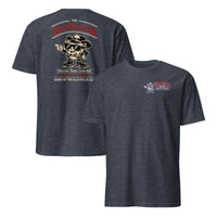 Heather navy Ella Fella Club vintage western tee with cowboy club design