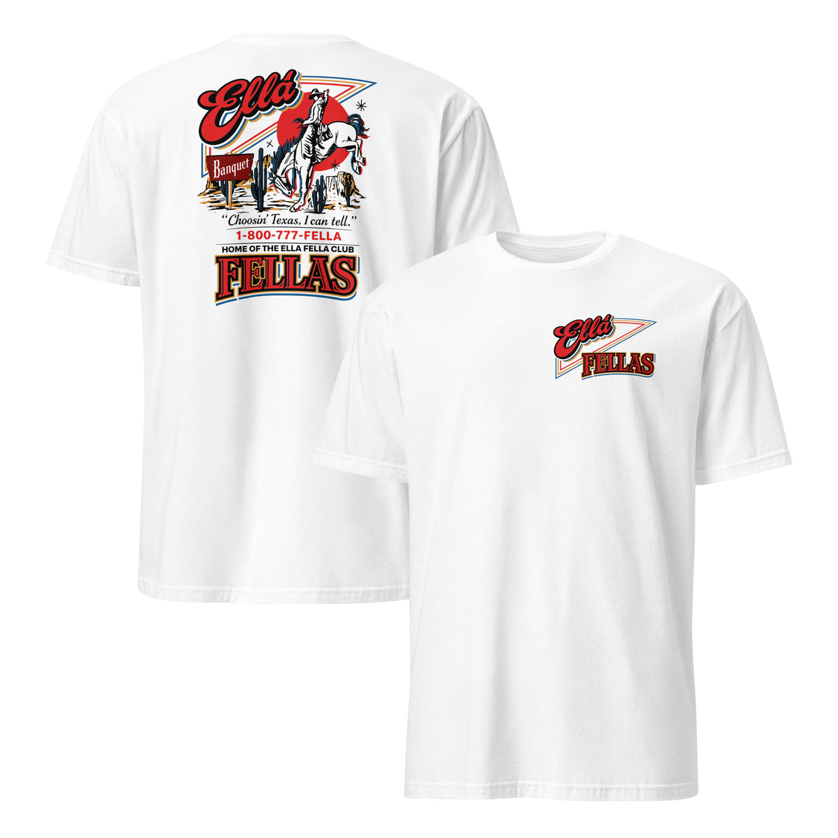 Ella Fella Club shirt in white for Ella Langley country music fans