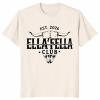 Ella Fella Est 2026 shirt in natural Ella's Fellas vintage western tee