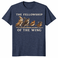 Fellowship Of The Wing shirt in heather navy