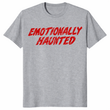 Sport grey Emotionally Haunted slogan t-shirt