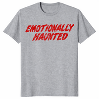 Sport grey Emotionally Haunted slogan t-shirt